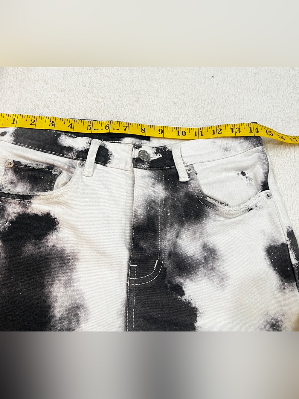 Men’s Purple Brand P0001 Cloud Print Distressed Slim-Fit Jeans Size 28 - Picture 5 of 15